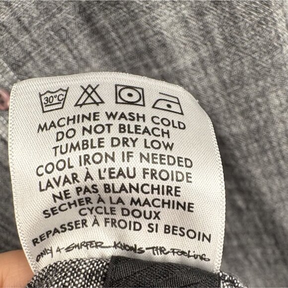 Billabong Men's Long Sleeve Button-Up Shirt XL Gray 100% Cotton Casual - Picture 7 of 9